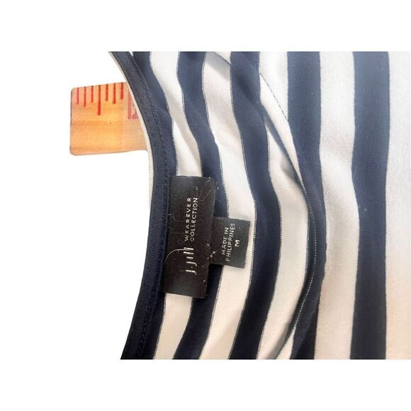 J.Jill black & white horizontal stripes top - Picture 7 of 9